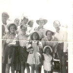 L-R Alfred Oppenheimer Adine Bubby Yitzchok H Miriam Ezriel Edah Joe Ruth Sophie Yitzchok Openheimer