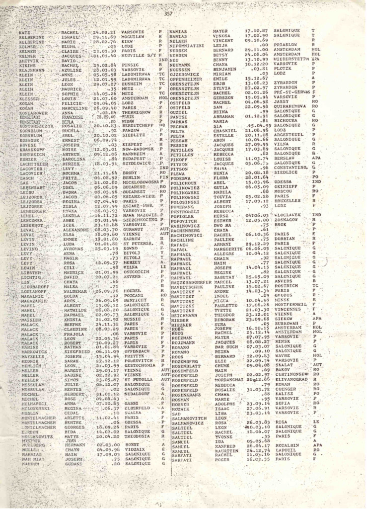 LAGOVIER TRANSPORT LIST